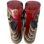 Bohemian "Dianna Beige" Brown Embroidered Boho Platform Heels ~ Women's Size 8 Photo 6