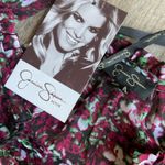 Jessica Simpson Jessica Simpson Womens Blouse Size Small Lorette Raspberry Radiance Floral NEW Photo 4