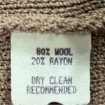 margaret o'leary 🌸VINTAGE MARGARET O’LEARY BEIGE WOOL BLEND ZIP CARDIGAN SIZE XS/S🌸 Photo 4