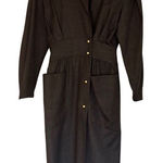 Harvé Benard Harve Benard 100% wool vintage grey military style dress 4 Photo 0