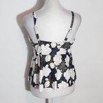 Beachsissi  Black and Gold Floral Print Tankini Swimsuit NWT Size Large Photo 5