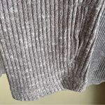 Gymshark  Womens Hooded Cropped Ribbed Knit Sweater‎ Size Medium Beige Streetwear Photo 3