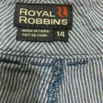 Royal Robbins  Stripped 100% Cotton Capri Pant Photo 3
