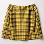 Urban Outfitters  Yellow Plaid Skirt‎ XS Photo 0