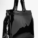 Armani Jeans 55 Large Shopper Shoulder Bag Black Photo 1