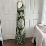 Apt. 9 Maxi Smocked Back paisley green white Dress  Size M Photo 6
