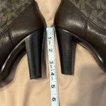 Michael Kors sz6.5 lace up brown leather boots w/removable faux fur tops EUC Photo 9