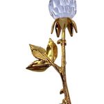 Swavorski Swarovski & Co. Austrian Crystal Rose Gold-Plated Stem Brooch Pin In Gift Box Photo 3