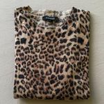 Olivaceous Leopard Print Lightweight Sweater Photo 0