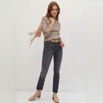 Mother Denim The Mid Rise Dazzler Ankle Lighting Up Lanterns Jeans Size 27/4 Black Photo 3