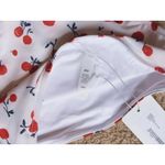 NWT HVN Harley Swim Cherry Bikini Bottoms Large White cherrygirl retro playful Photo 4