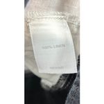 J.Jill Love Linen Shirt Top L Tall White Black Color Block 100% Linen Lagenlook Photo 3