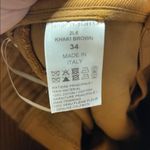 Chloé CHLOE WOMENS DESIGNER BIKER TROUSER PANTS KHAKI BROWN ITALIAN 34/ US 0 Photo 10
