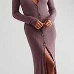 Free People Date Night Cardigan Button Front in Pink/Rose Midi Dress Sz Small Photo 1