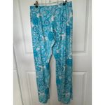 Jude Connally Wide Leg Trixie Lounge Pants Blue‎ White Paisley Women's Large Blue Photo 1