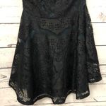 Charlotte Russe night hunter Green Black trimmed lace skater Dress Sz M Medium Photo 4
