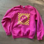 Gildan Preppy Smiley Face Crewneck  Photo 0
