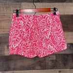 Lilly Pulitzer Punch Pink Giraffe Print Callahan Shorts Photo 3