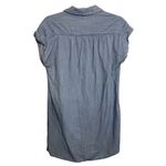 Old Navy Denim Shirt Dress Button Up Cotton Cap Sleeve Small Petite Light Blue Photo 1