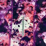 Tek Gear Purple White Pink Coral Tie Dye Athletic Long Sleeve 1/4 Zip Shirt Size Medium ? Photo 7