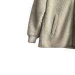 Abercrombie & Fitch Abercrombie‎ Women Sherpa Fleece Bomber Jacket M Beige Full Zip Neutral Layer Photo 7