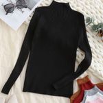 Zaful Pullover Mock Neck Plain Slim Sweater Photo 0