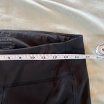 Athleta Leggings Women L Black Running Stretch Zipper 7/8 Ultimate Run Tight Photo 2
