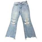 BDG Urban Outfitters Light Wash Distressed Flare Jeans Size 28 Blue Photo 0