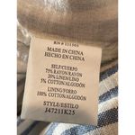 Hudson June Womens Jumpsuit Plus Size 1 Blue Ivory Stripe Linen Blend 1 Piece Photo 11