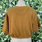 American Eagle AEO Crop Drawstring Tee 666 Photo 0