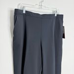 Briggs New York NWT Briggs Comfort Waistband Hidden Elastic Navy Pants Pull On w/ Pockets Sz 16 Photo 6