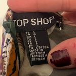 Topshop Women’s  Short Sleeve Tiger and Camo Print Shift Dress Spring Vacay Sz L Photo 11