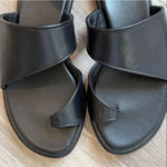 Vince 8.5 Lukas Leather Sandal Black Photo 5