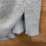 Kenar  Size Medium Tan Long Sleeve Crewneck Sweater with Gold Threading Photo 6