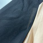 Anne Klein  Black and Cream Blouse Two Tone Long Sleeve Blouse Semi-sheer Med Photo 5