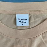 Outdoor Voices NWT  Teammate Champagne Everyday Graphic Shortsleeve Unisex Tee Photo 9