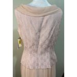 Maggy London  Pink 2 Piece 100% Silk Skirt Blouse Set Size 8 NWT Photo 5