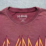 Def Leppard T-Shirt Small Pink Classic Rock 80s Retro Band Tee Cotton Photo 2