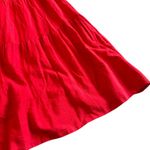 Jason Wu Red Sleeveless Tiered Maxi Dress Linen Blend Party Size Small Women's Photo 9