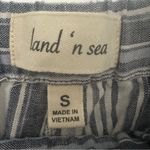 Land ‘n Sea Women’s Blue & White Striped Linen Relaxed Pants w/ Pockets Size S Photo 6
