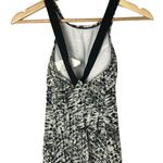 Nike Black & White Printed High Neck Athletic Tank Top S Photo 1