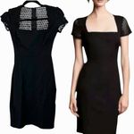 Banana Republic Roland Mouret for Black Bodycon Mesh Sleeve Mini Dress Size 0 Photo 1
