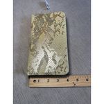 Simply Southern Phone Crossbody Wallet Womens Gold Snake Print Faux Leather Photo 4