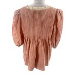 Hunter Bell  MIa Terracotta gingham top sz L Photo 3