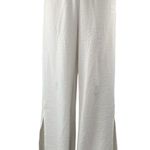 NEW The Frolic White Slit Drawstring High Rise Wide Leg Beach Pants Size XS Photo 0