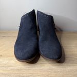 Lucky Brand  Boots 9M Navy Blue Suede Studded Ankle Booties Zip Boho Western Moto Photo 2