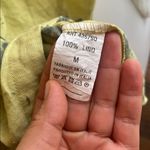 Tempo Paris  100% Lino Light Yellow Knit Top Photo 2