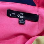 C. Luce  Coral Navy & Lime Colorblock Dress Size Medium Photo 5