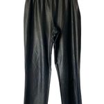 Brochu Walker  Black Juniper Stretch Crop Pants faux Leather size small Photo 1