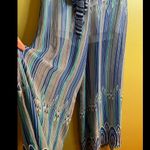 Rubber Ducky Sheer Palazzo Pants w/Shorts Lining Blue Photo 1